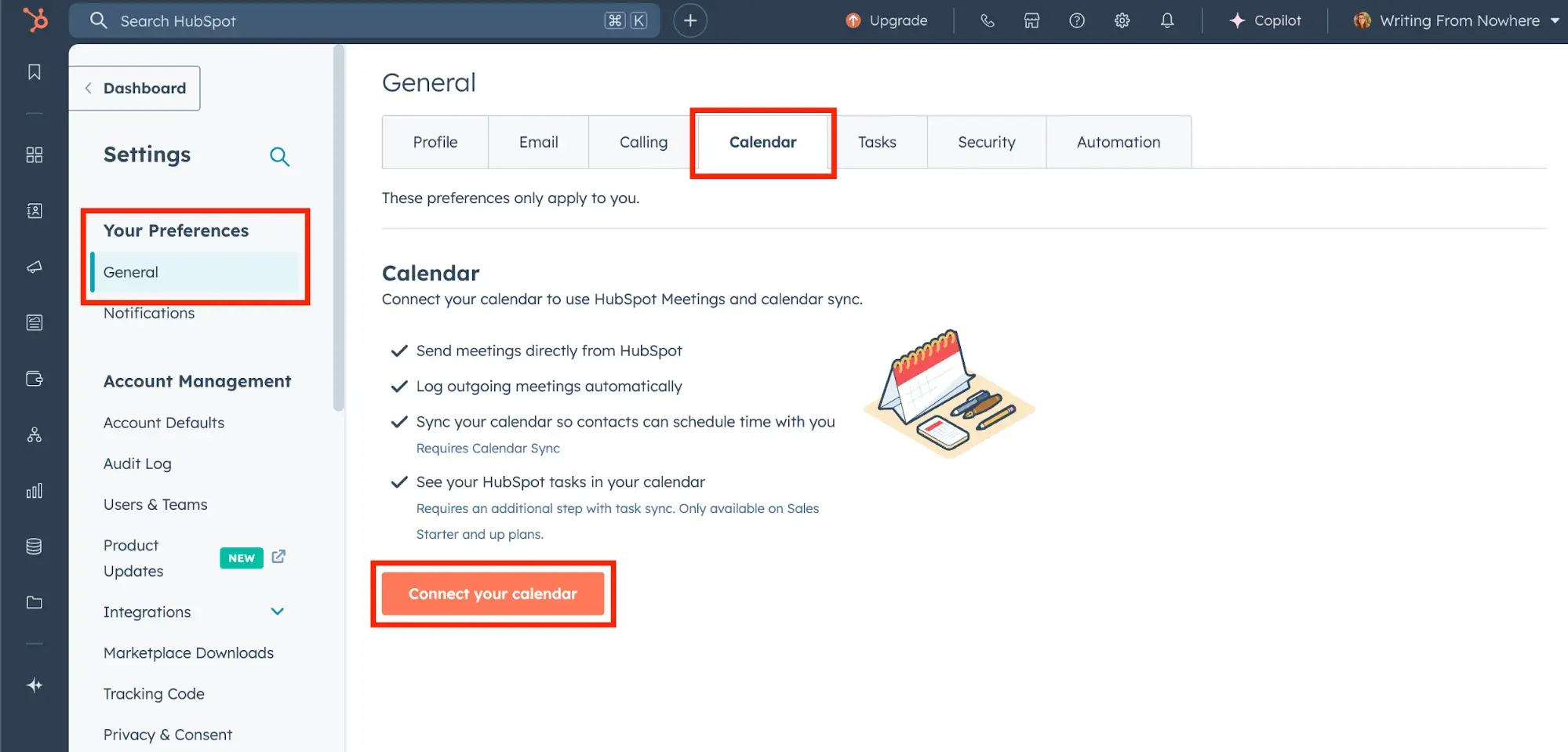 Syncing tasks and calendar for better organization