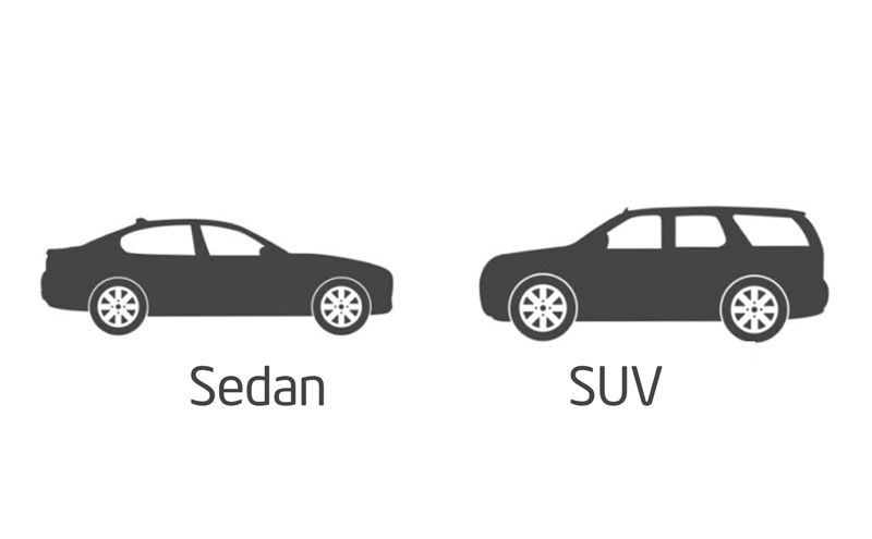Sedan và SUV là hai loại xe phổ biến ở Việt Nam hiện nay