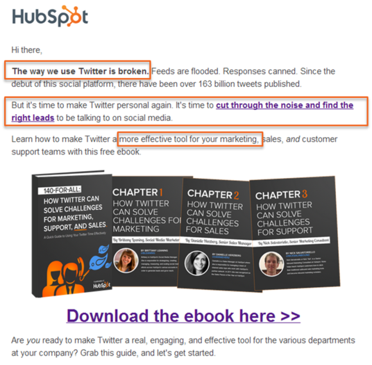 Effective body copy in emails
