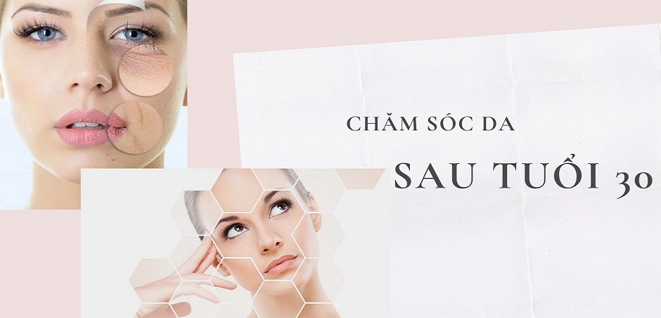 Hình ảnh cận cảnh làn da ở tuổi 30 cho thấy sự xuất hiện của nếp nhăn, minh họa tác động của lão hóa sớm.