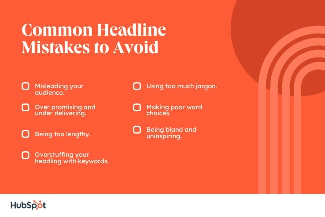 Common headline mistakes to avoid