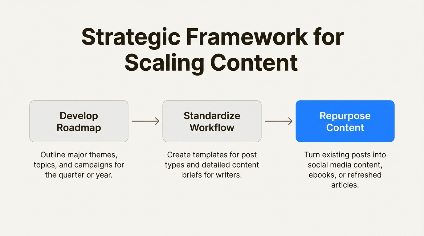 The strategic framework for scaling blog writing