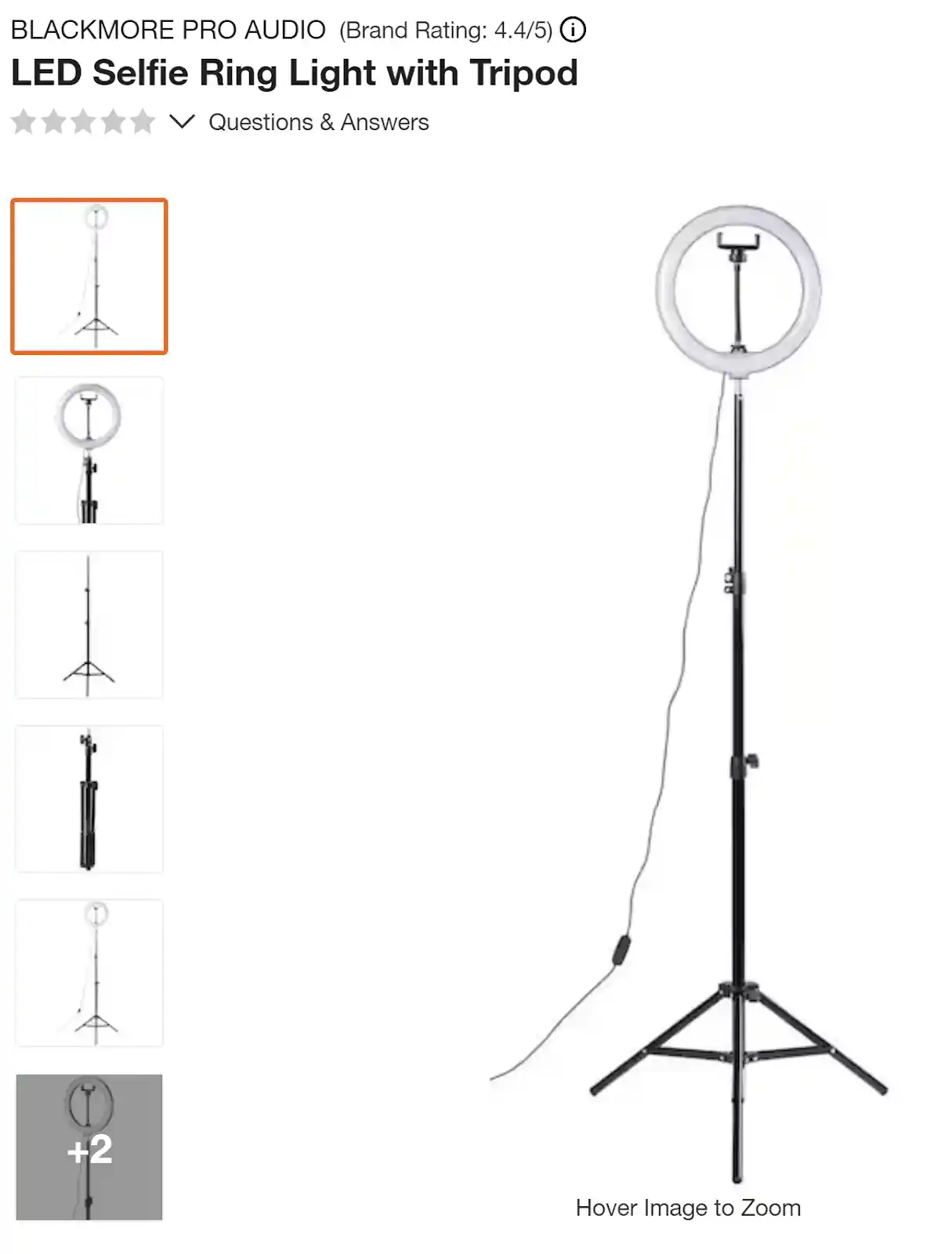 Ring Light by Blackmore pro audio
