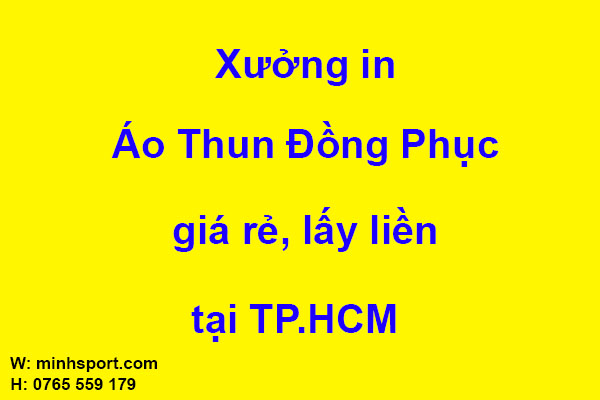Xưởng in áo thun đồng phục giá rẻ lấy liền tại TPHCM