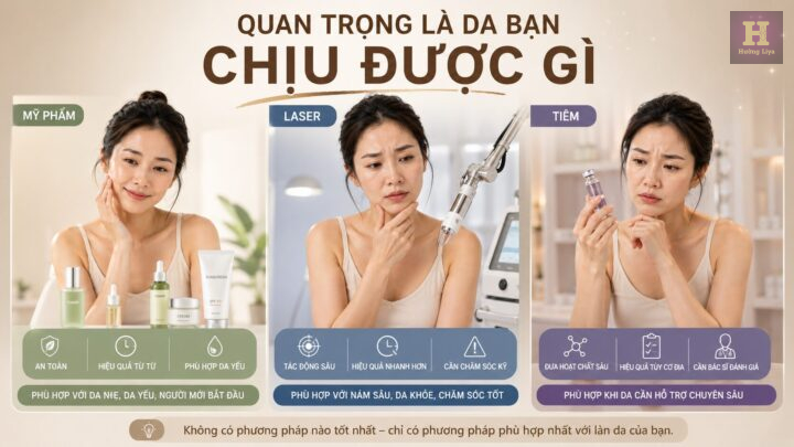 So sánh các phương pháp chăm sóc da để tránh làm da tệ hơn