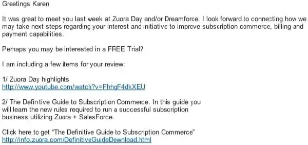 bad event follow up email mistakes