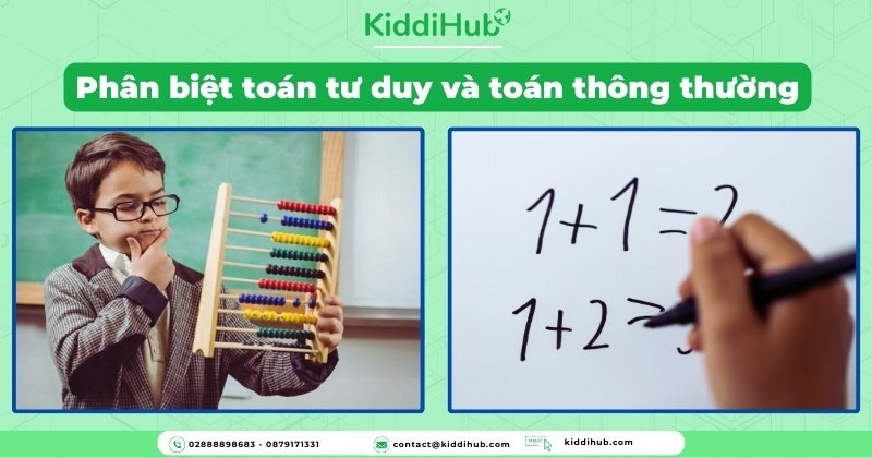 Hình ảnh so sánh lợi ích của tư duy lập trình và toán học trong giáo dục trẻ em