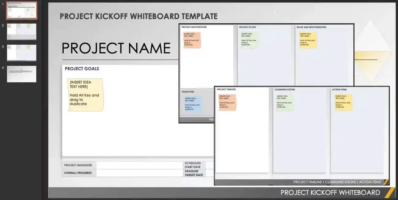 kick off meeting template