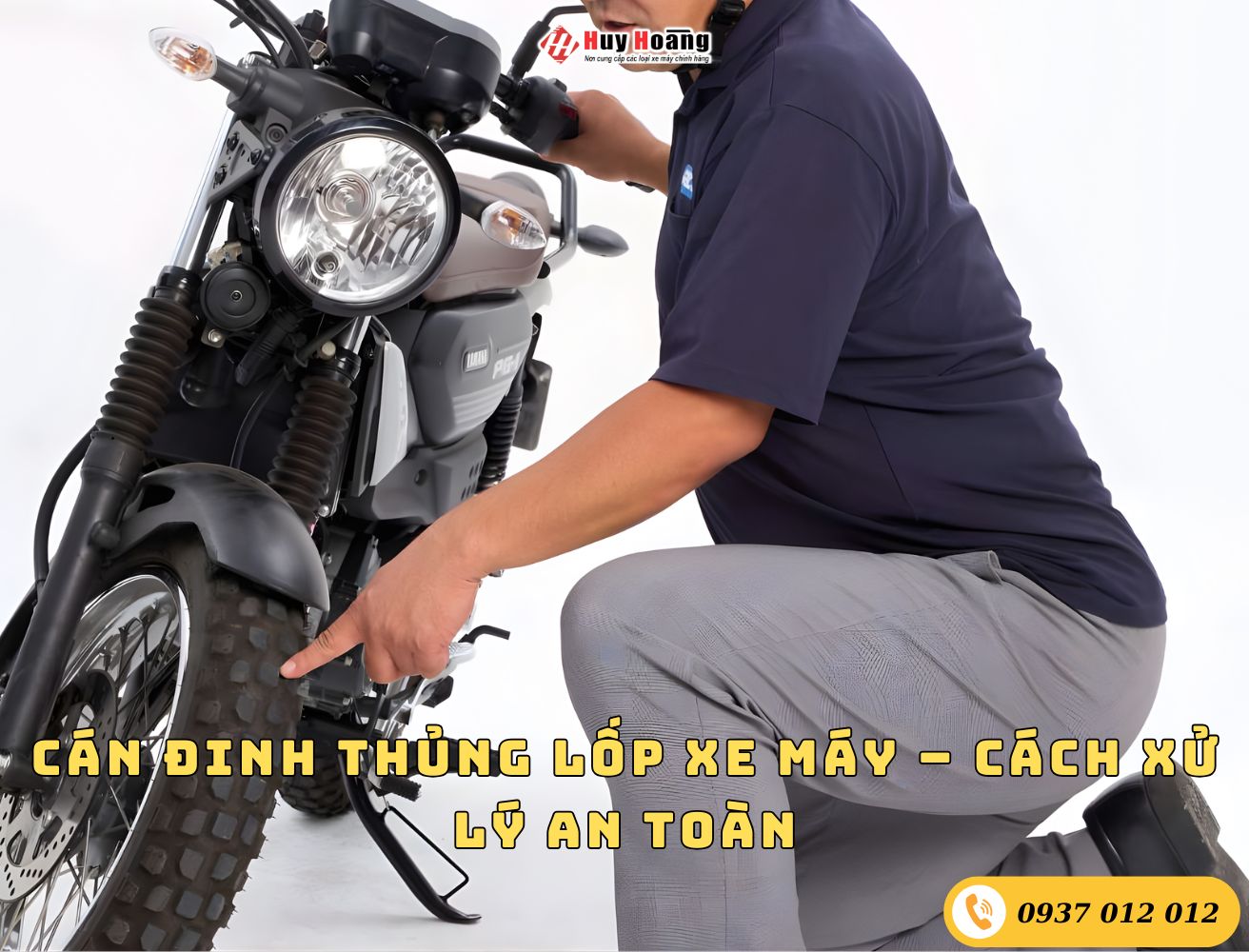 Cán Đinh Thủng Lốp Xe Máy – Cách Xử Lý An Toàn