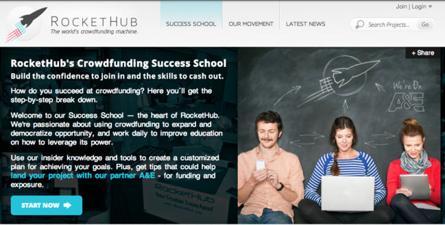 RocketHub educational platform