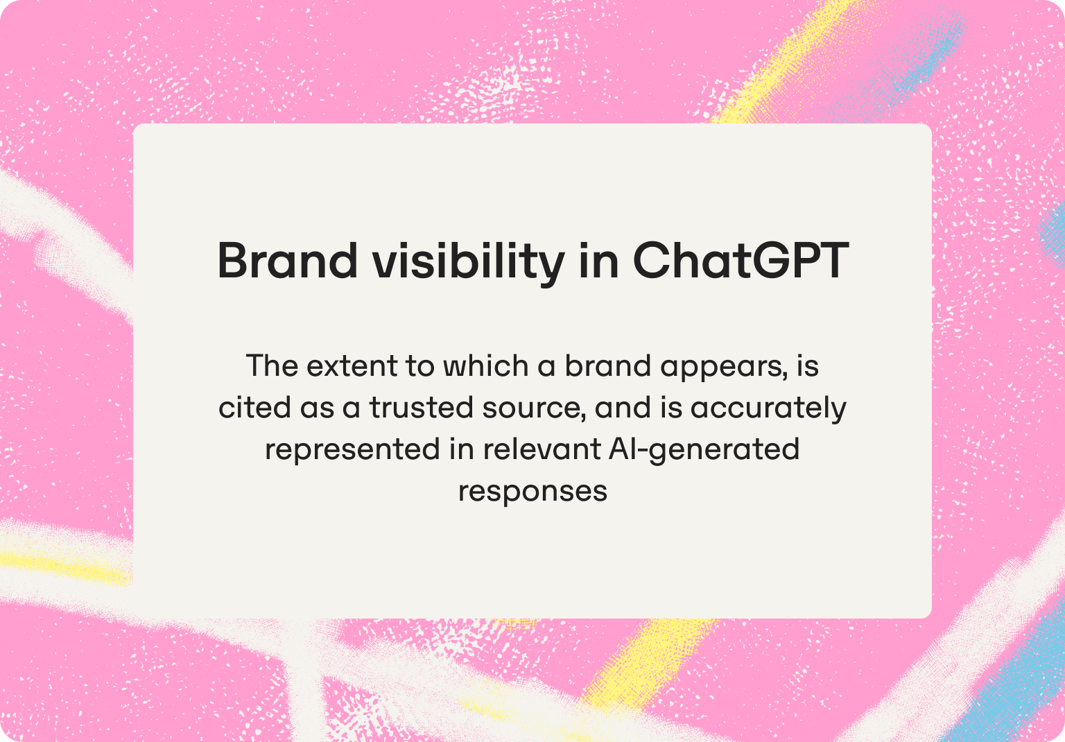ChatGPT brand visibility chart showing why AI misses specific companies