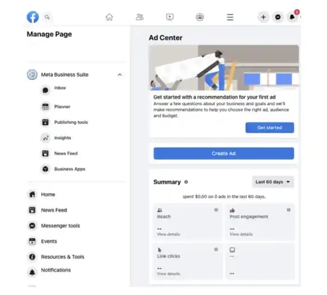 Facebook Ads Manager Dashboard Overview