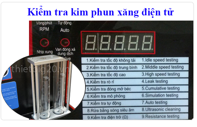 Kiểm tra kim phun xăng FI