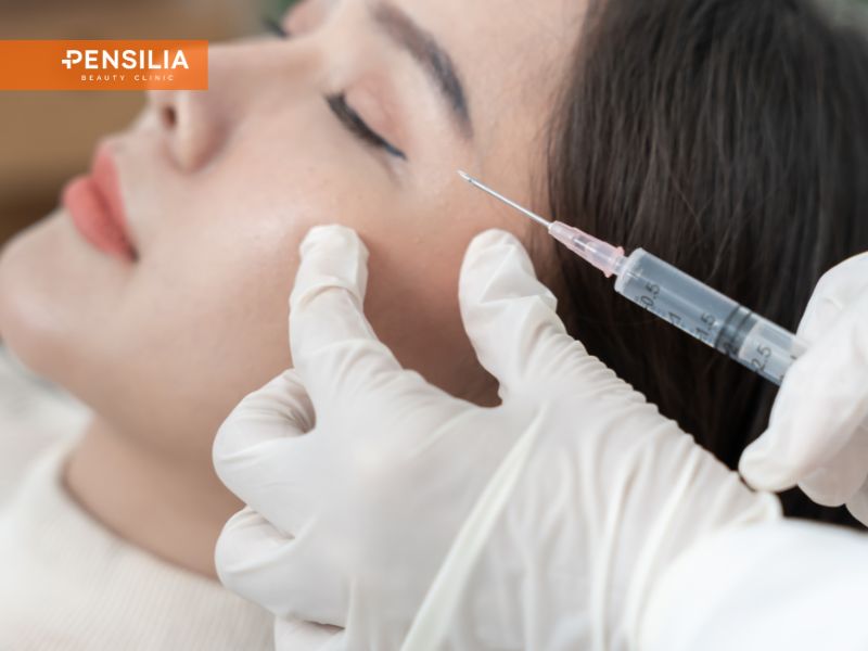 Bác sĩ tiêm Meso căng bóng trẻ hóa da mặt tại Hana Premium Beauty Center
