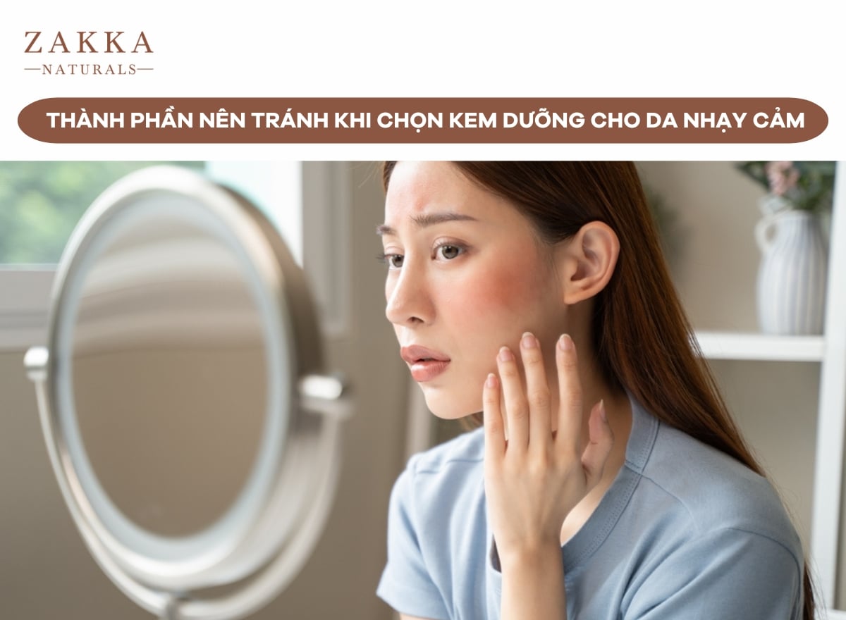 Minh họa về rủi ro từ bao bì hũ mở đối với kem dưỡng cho da nhạy cảm