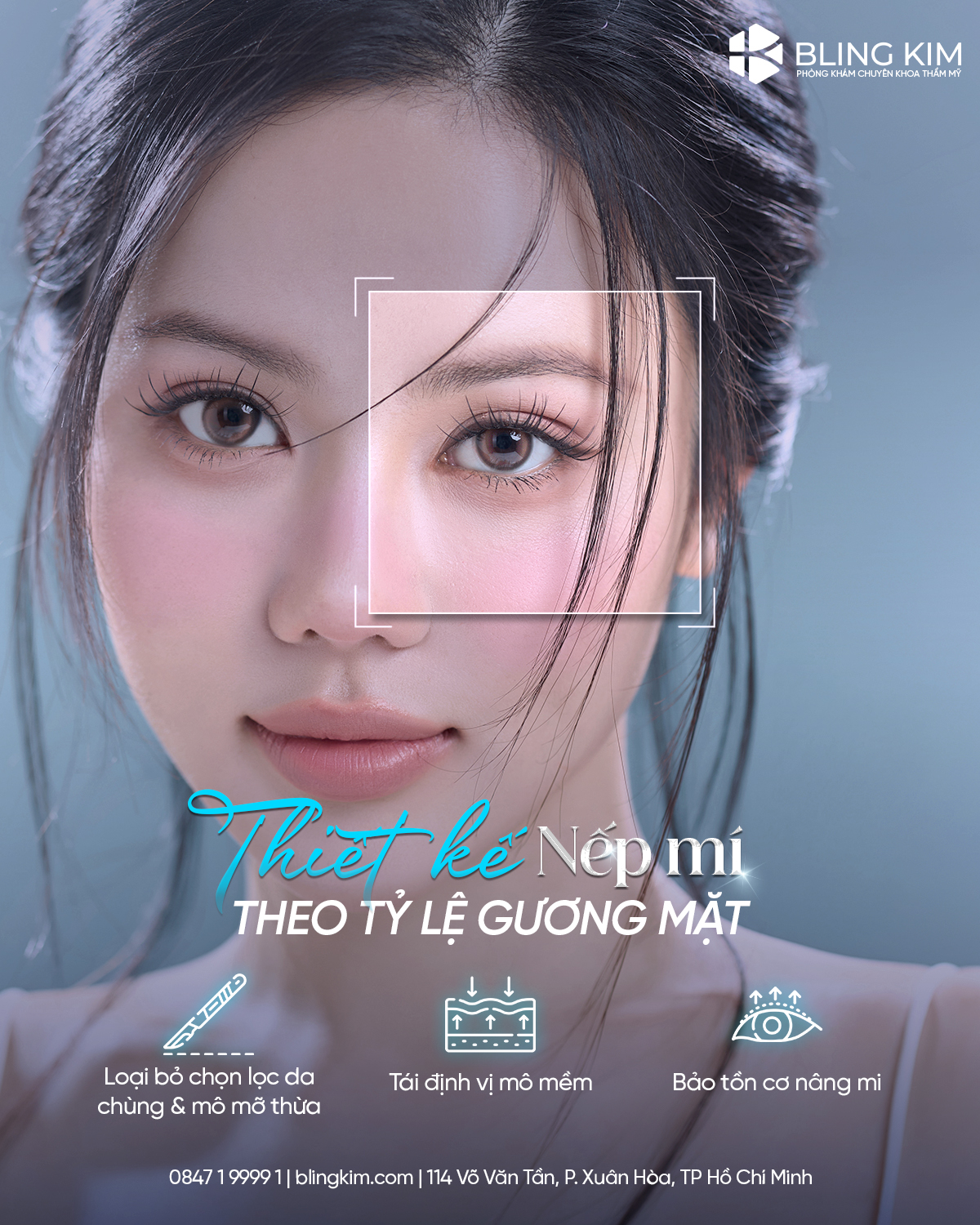 Hình ảnh minh họa về sự cân đối gương mặt sau khi thực hiện các thủ thuật thẩm mỹ vùng mặt
