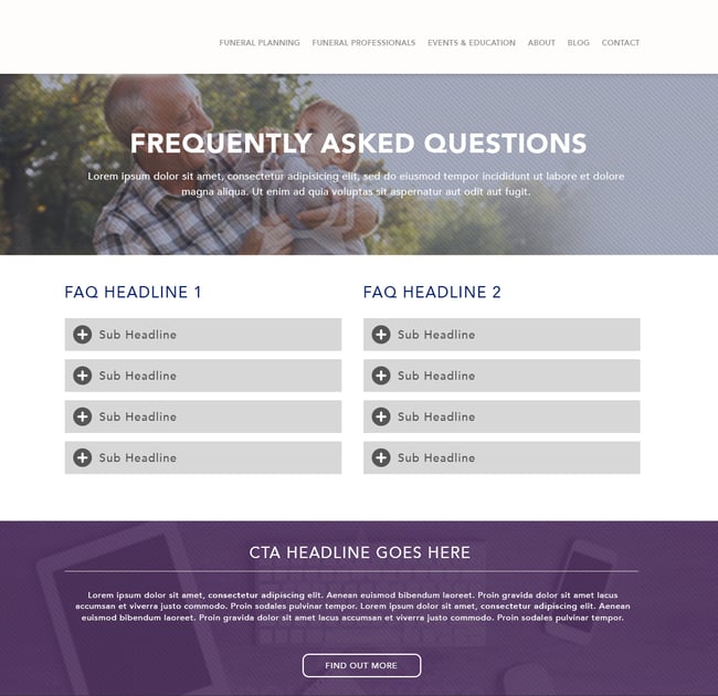Website Design Mockup Example