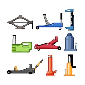 Thiết bị thủy lực garage ô tô gồm kích thủy lực và máy ép thủy lực sửa chữa xe