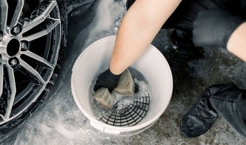 Xô rửa xe có lưới lọc