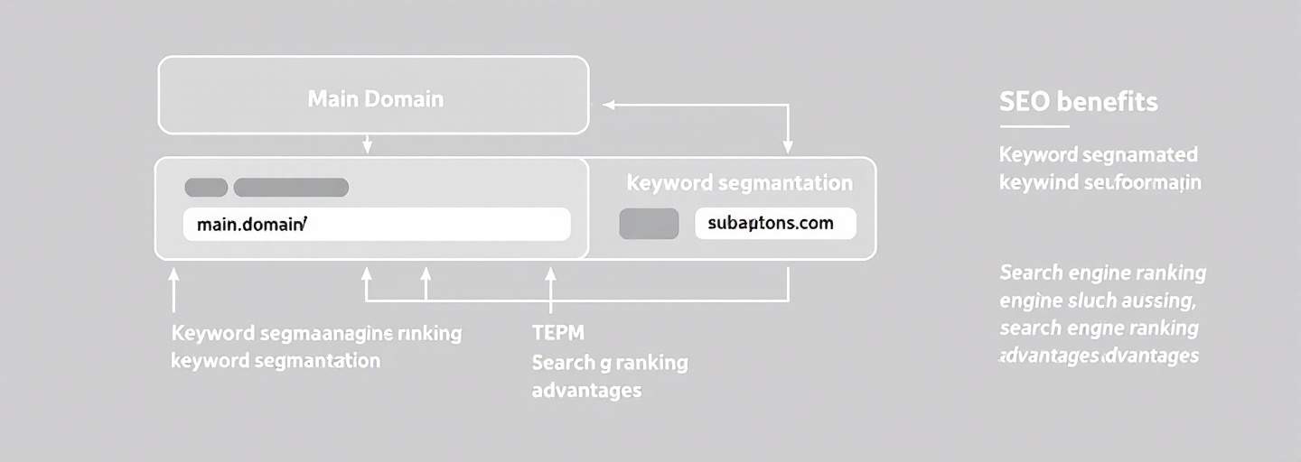 Website structure with subdomain SEO benefits