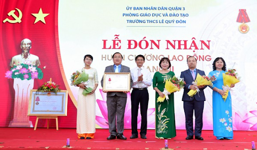 Hình ảnh trường THCS Lê Quý Đôn, một trong những trường THCS top tại TP.HCM nổi bật với chất lượng giáo dục.