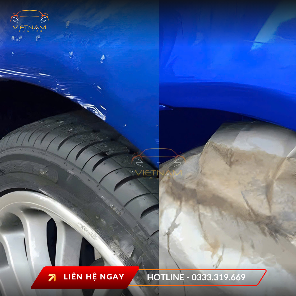 Kỹ thuật viên tại Tân An Auto thực hiện tháo lắp ốp nội thất xe sang với dụng cụ chuyên dụng, đảm bảo quy trình độ xe an toàn.
