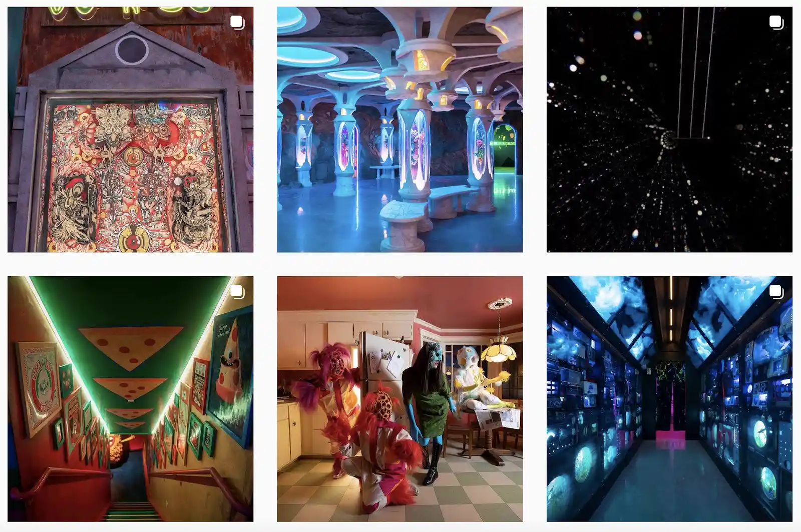 Meow Wolf visual identity example