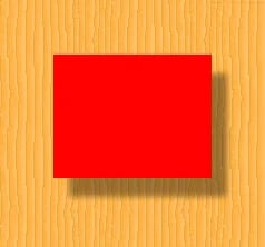A drop shadow effect on a graphic element
