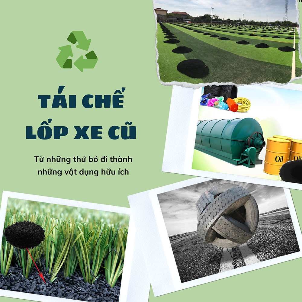 Tái chế lốp xe giúp phát triển đời sống ra sao