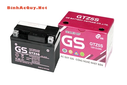 ẮC QUY XE MÁY GS GTZ5S 12V 3,5AH