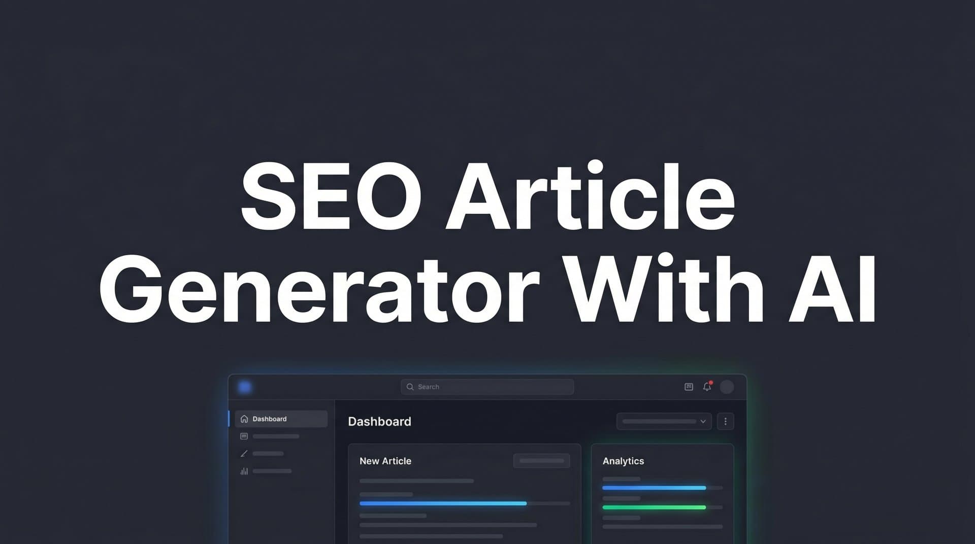 AI-powered content generator creating articles for automated SEO pipeline