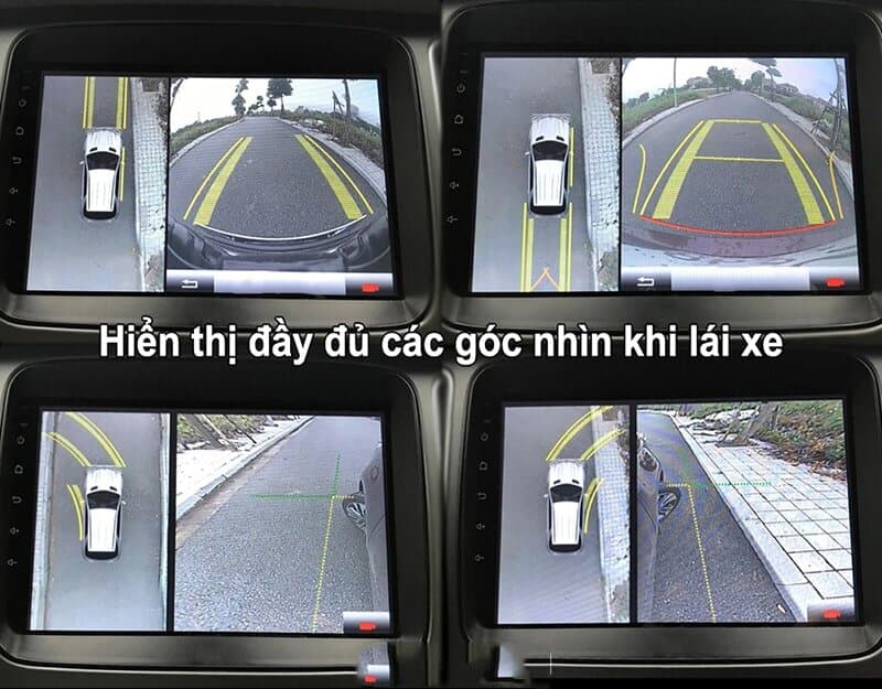 Giải pháp xóa điểm mù ô tô: Camera 360 và gương cầu lồi