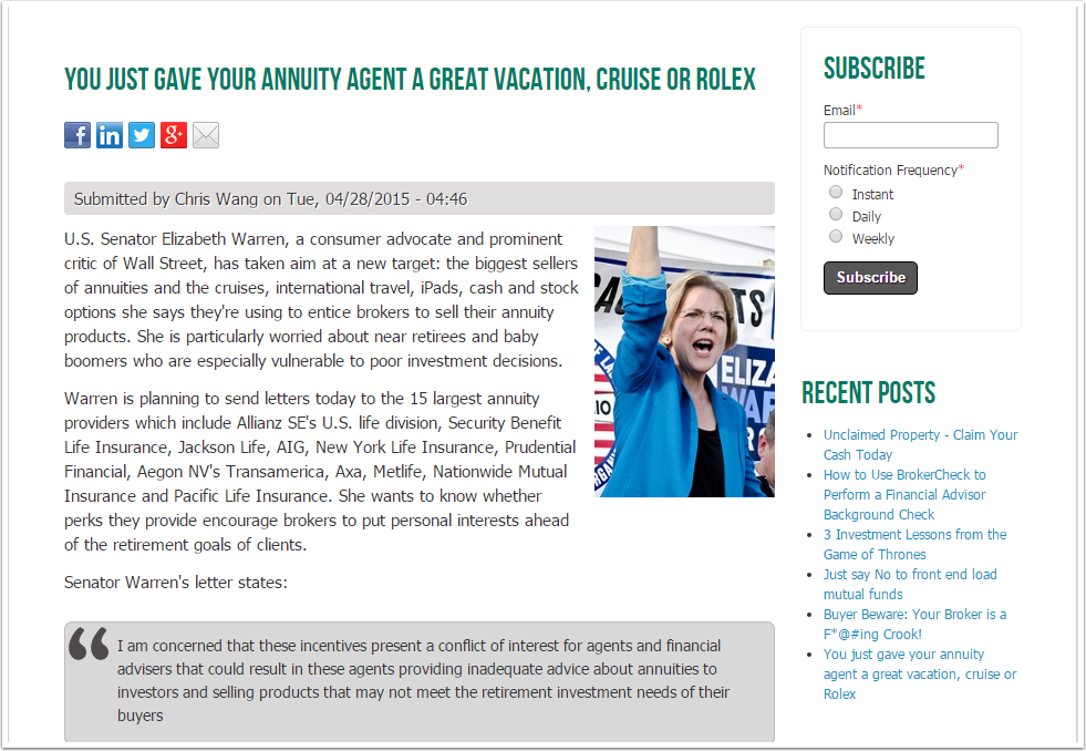 Whitespace in blog design