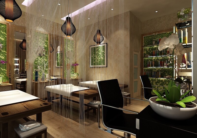 Nhân viên spa chuyên nghiệp trong không gian xanh mát, thư giãn