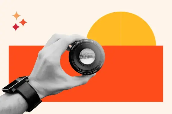 The OGP framework, HubSpot's approach to focus and alignment, represented by a camera lens coming into focus