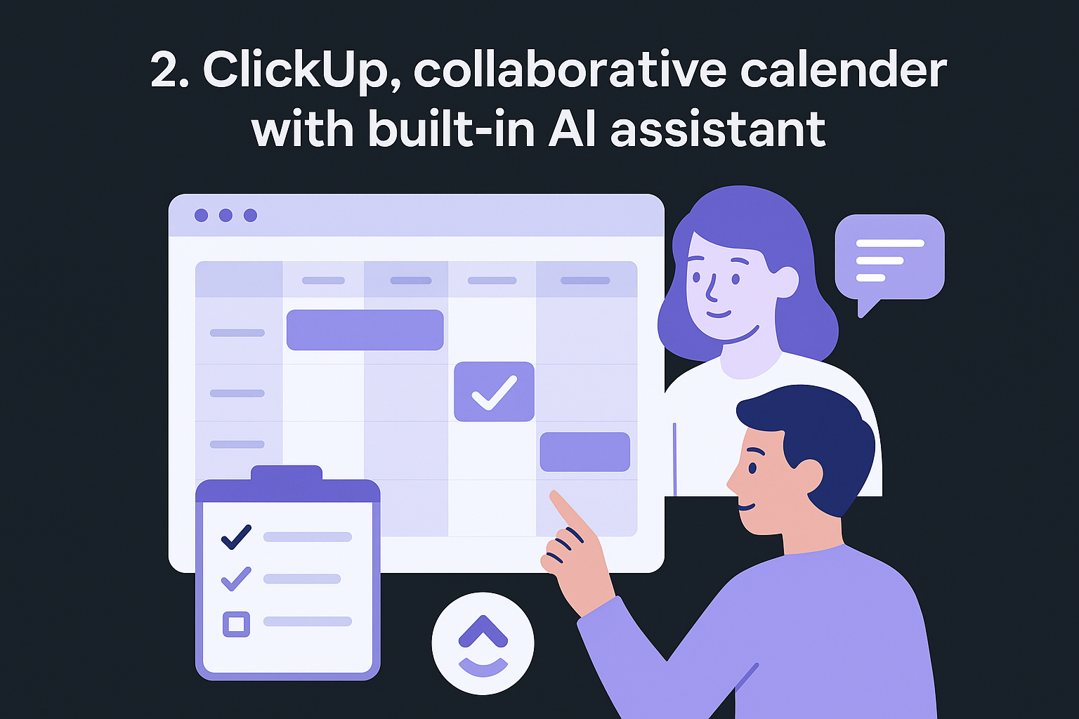 A collaborative project management dashboard featuring an AI-integrated content calendar for streamlined workflow tracking