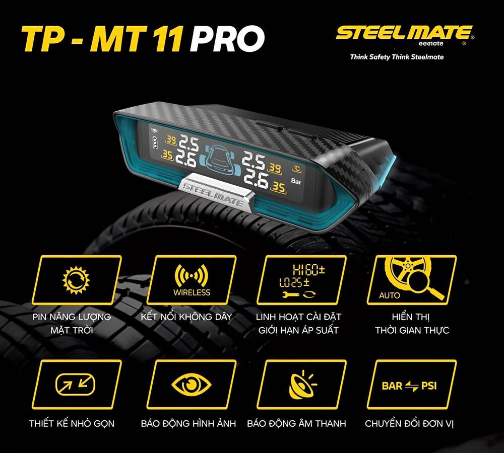 Cảm biến áp suất lốp Steelmate