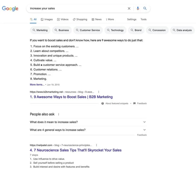 search results for 'get more sales'
