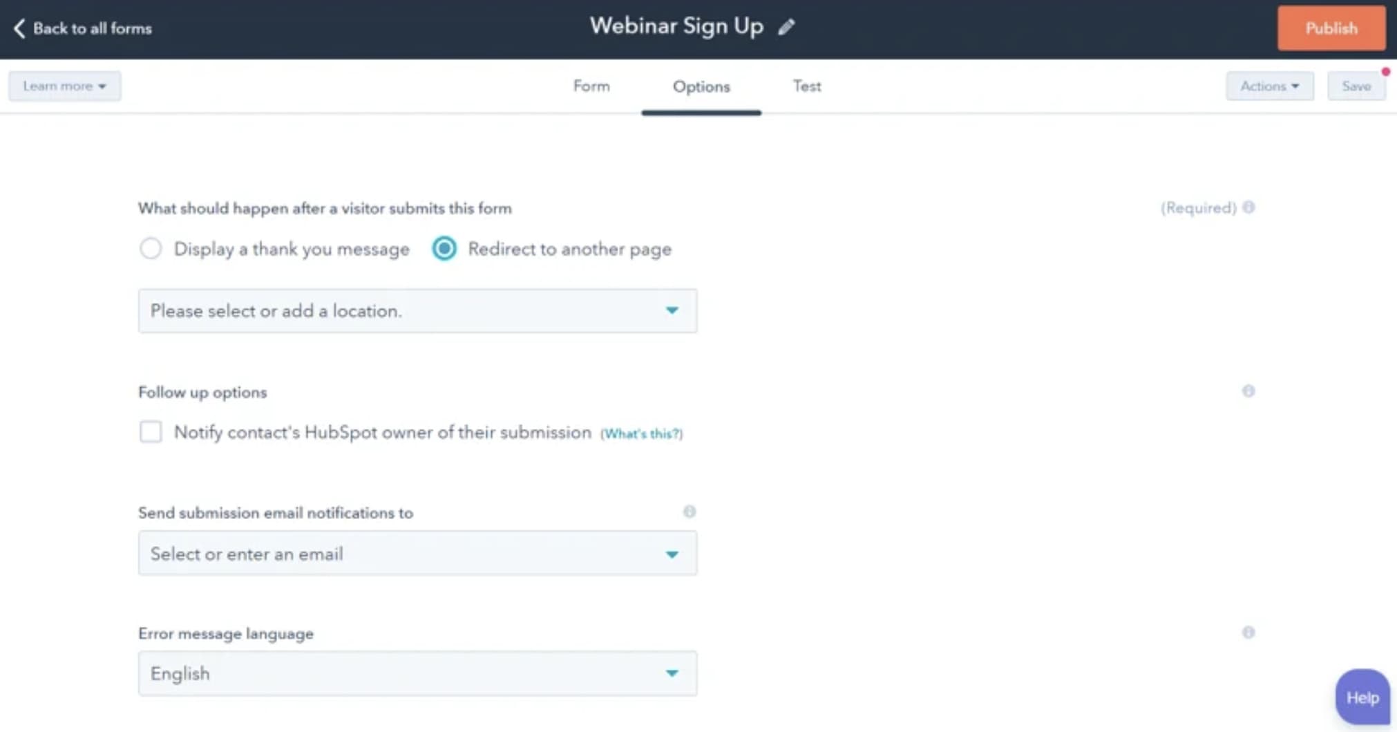 HubSpot Behavioral Targeting Tool