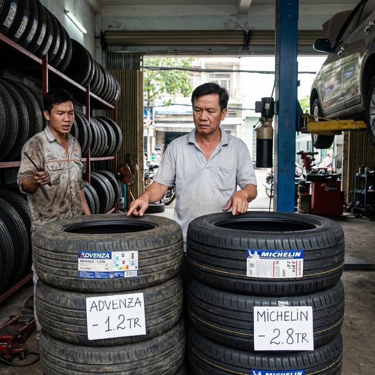 Tham số lốp: chỉ số chịu tải và hiệu quả phanh khi chạy đường ướt