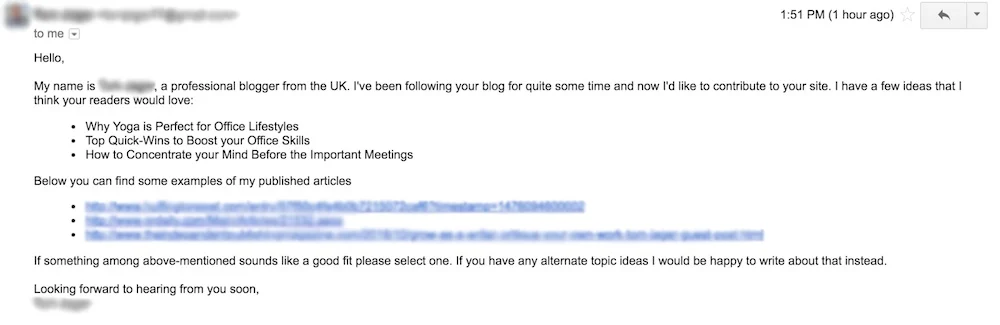 example of a good pitch