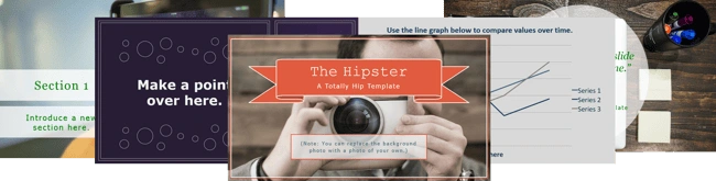 SlideShare templates help create professional presentations
