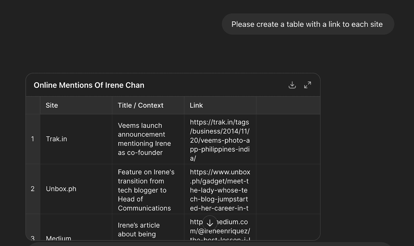 deep search