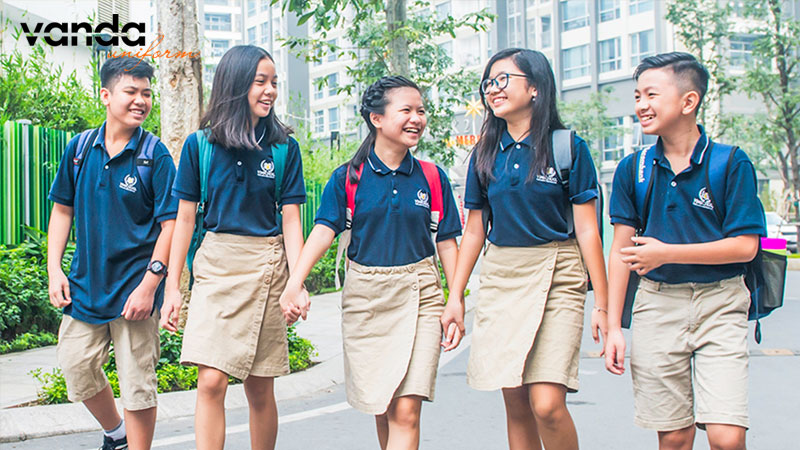 Hình ảnh minh họa các loại vải đồng phục học sinh cao cấp và thoáng mát