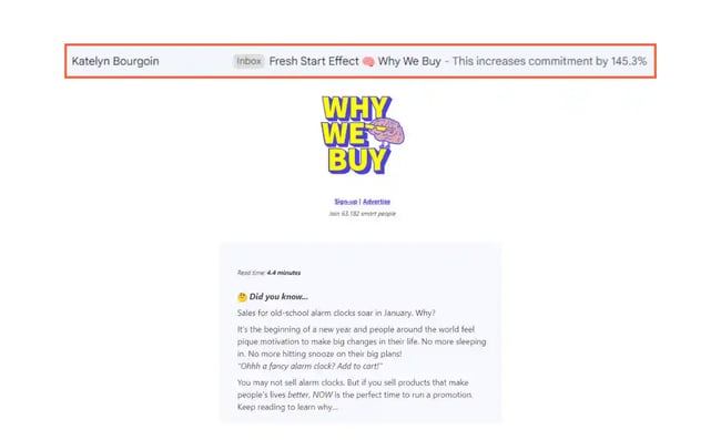Why We Buy preview text examples