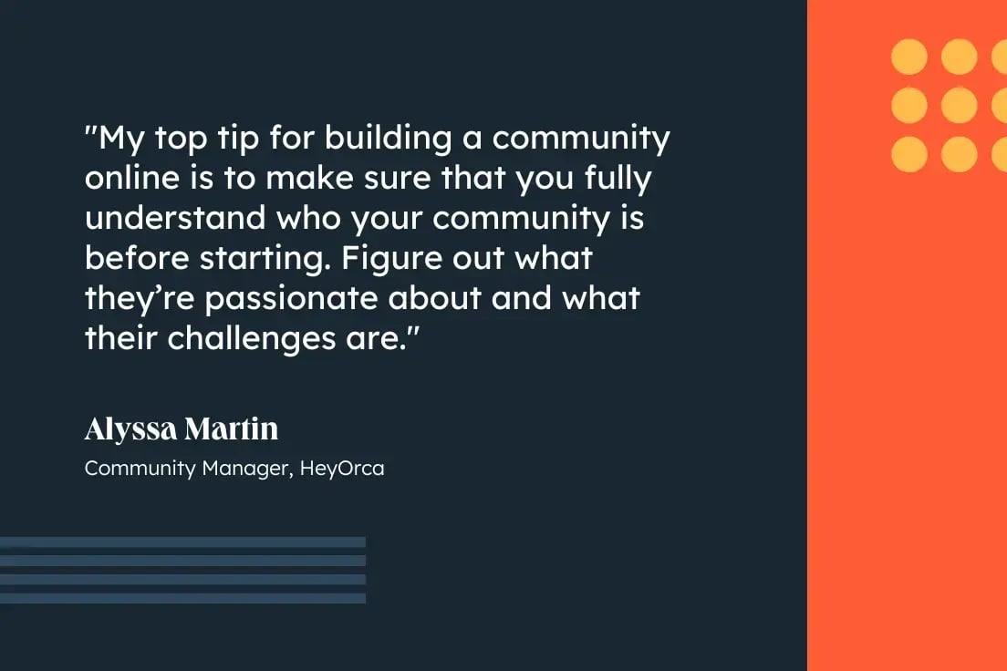 A community manager analyzing audience data on a dashboard