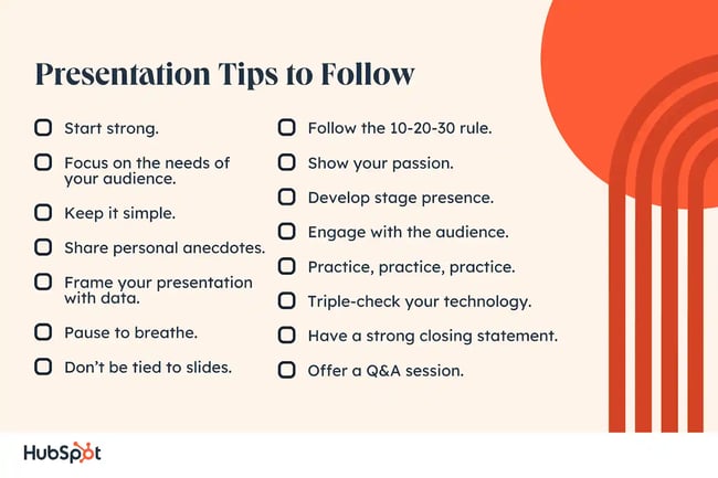 Presentation structure and flow