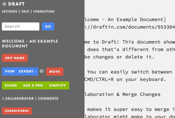 Hiring expert editors through Draft