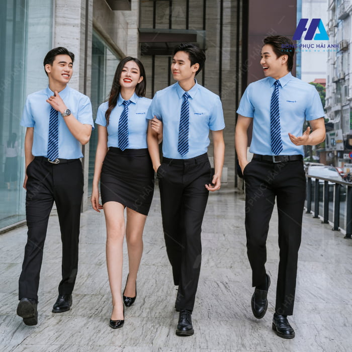 Nhân viên mặc đồng phục tạo sự gắn kết trong văn hóa doanh nghiệp