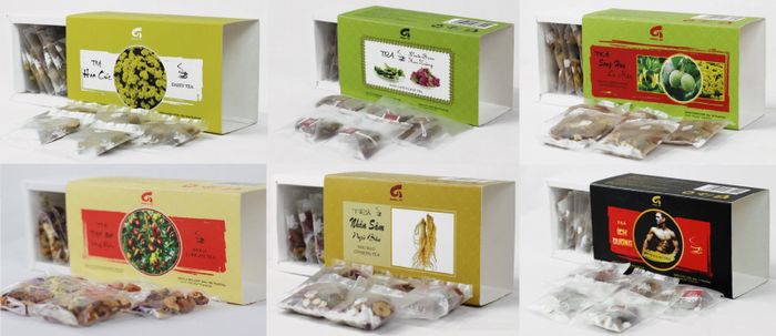 Set quà tặng trà thảo mộc đa dạng, sang trọng